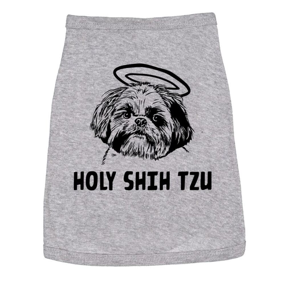Dog Shirt Holy Shih Tzu Funny Clothes for Small Puppy